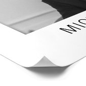 Elegante zwart-wit foto bruiloft poster (Hoek)