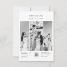 Elegante zwart-wit foto collage bruiloft