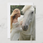 Elegante zwart-wit foto viering van het leven kaart (Achterkant)