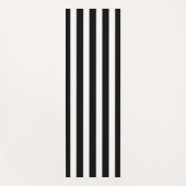 Elegante zwart-wit gestreepte yoga mat ontwerp (Voorkant)