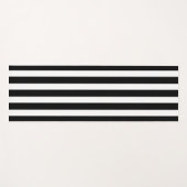 Elegante zwart-wit gestreepte yoga mat ontwerp (Voorkant (horizontaal))