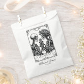 Elegante zwart-wit gotische tarot bedankzakje (Geknipt)