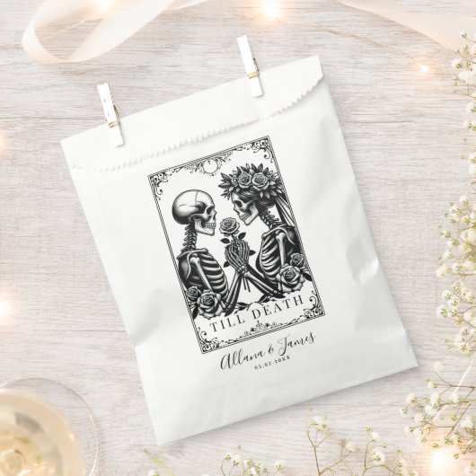 Elegante zwart-wit gotische tarot bedankzakje (Geknipt)