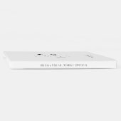 Elegante zwart-wit grijze Ampersand bruiloft Gastenboek (Rug)