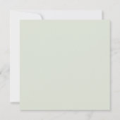 Elegante zwart-wit groen bruiloft save the date (Achterkant)