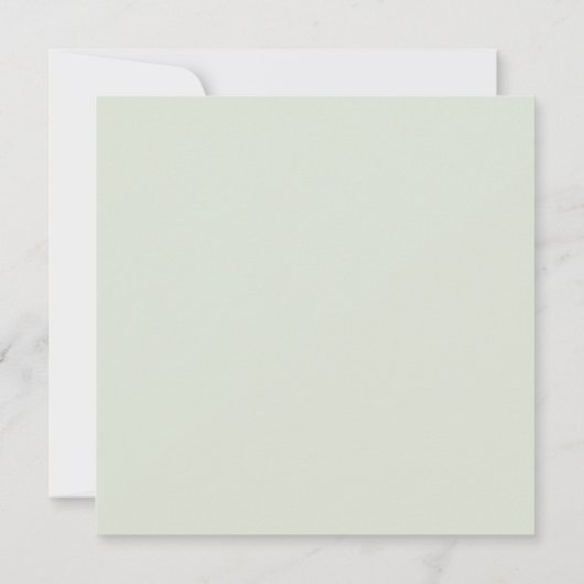 Elegante zwart-wit groen bruiloft save the date (Achterkant)