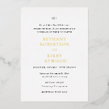 Elegante zwart-wit klassieke bruiloft