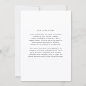 Elegante Zwart-Wit Klassieke Bruiloft Save The Date (Achterkant)