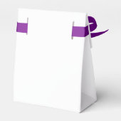 Elegante zwart-wit monogram bruiloft gunstbox bedankdoosjes (Achterkant)