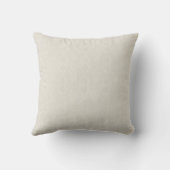 Elegante zwart-wit naam met monogram kussen (Achterkant)