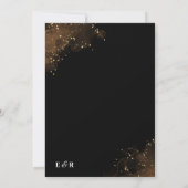 Elegante zwart-wit overlay foto bruiloft kaart (Achterkant)