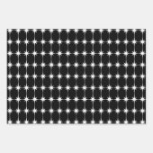 Elegante zwart-wit patronen inpakpapier vel (Voorkant)