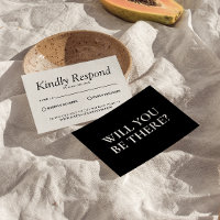 Elegante zwart-wit retro Vintage Unieke bruiloft