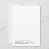 Elegante zwart-wit script kalligrafie kaart (Achterkant)