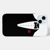 Elegante zwart-wit smoking voor heren Case-Mate iPhone case (Achterkant (horizontaal))