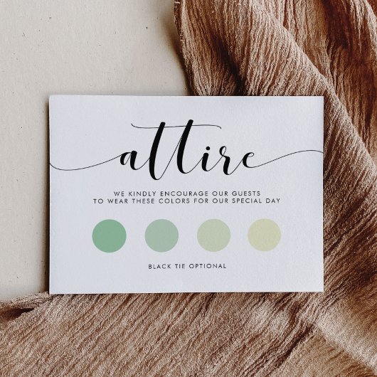 Elegante zwart-wit trouwkleding informatiekaartje