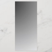 Elegante Zwart-Wit Trouwmenu Menu (Achterkant)