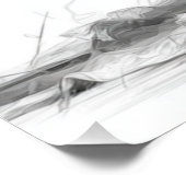 Elegante Zwart & Wit Trouwstoelindeling Perfect Poster (Hoek)
