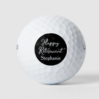 Elegante zwart-wit verjaardagsfeest voor een geluk golfballen