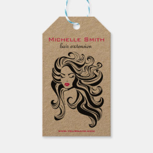Elegante zwart wit Wavy kapsel Hair Extensions Cadeaulabel