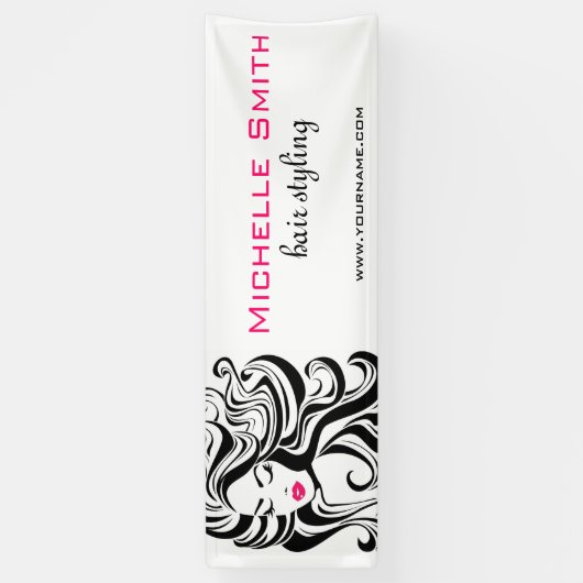 Elegante zwart wit Wavy kapsel Hair Extensions Spandoek (Verticaal)