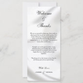 Elegante zwart-wit welkom en Bedankt (Voorkant)