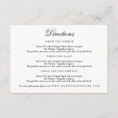 Elegante zwart-witbehuizing Kaart (Voorkant)