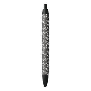 Elegante Zwart Witte Abstracte   Zwarte Inkt Pen