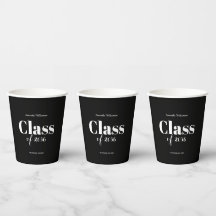 Elegante Zwart Witte Afstudeerfeest Aanpasbaar