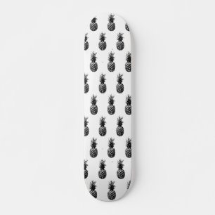 Elegante zwart-witte ananas persoonlijk skateboard