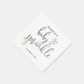 Elegante zwart-witte Baby sproeidouche Servet (Hoek)