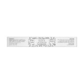 Elegante zwart-witte bloem 4 OZ cosmetische pot (Individueel)