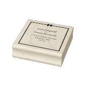 Elegante zwart witte boog en Lijst bruiloft Rubberstempel (Stempel)