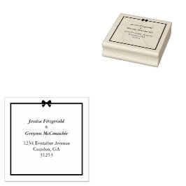 Elegante zwart witte boog en Lijst bruiloft Rubberstempel