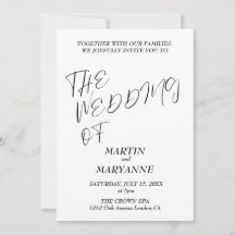 Elegante Zwart Witte Bruiloft