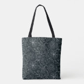 Elegante zwart-witte Canvas tas (Achterkant)