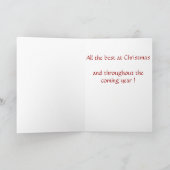 Elegante zwart-witte Kerstkaart Feestdagen Kaart (Binnen)