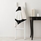 Elegante zwart-witte Polka Dot Blanket Sherpa Deken (In situ)