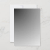 Elegante Zwart-Witte RSPV Kaart (Achterkant)