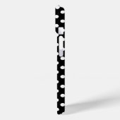 Elegante zwart witte stippen Case-Mate iPhone case (Achterkant / Links)