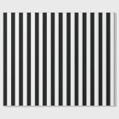 Elegante zwart-witte streep cadeaupapier (Vlak)
