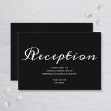 Elegante Zwart Witte Trouwreceptie
