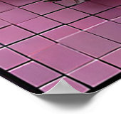 Elegante zwart-witte zwanen met kroon poster (Hoek)