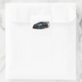 Elegante zwarte auto sticker (Tas)