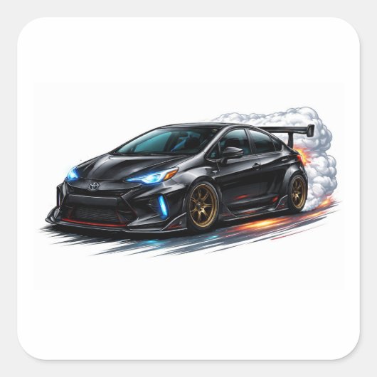 Elegante zwarte auto sticker (Voorkant)