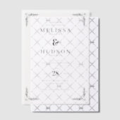 Elegante Zwarte Blad Bewegingen Vellum Uitnodigingen (Offset (Uitnodiging))