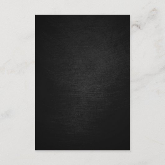 Elegante Zwarte Bloemige Trouwreceptie Informatiekaartje (Achterkant)