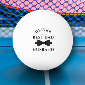 Elegante zwarte boog beste vader & man Vaderdag Pingpongbal