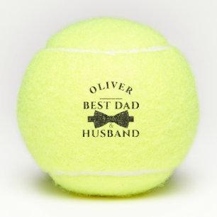 Elegante zwarte boog beste vader & man Vaderdag Tennisballen