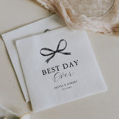 Elegante zwarte boog bruiloft servet